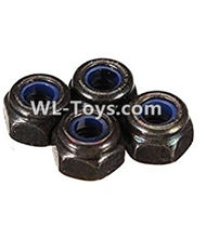 PXtoys 9300 Spare parts P88021 M3 Anti loose nut(4pcs),PXtoys 9300 RC Car Parts,PXtoys 9300 RC Truck Spare parts Accessories,1:18 4WD High Speed Buggy Parts
